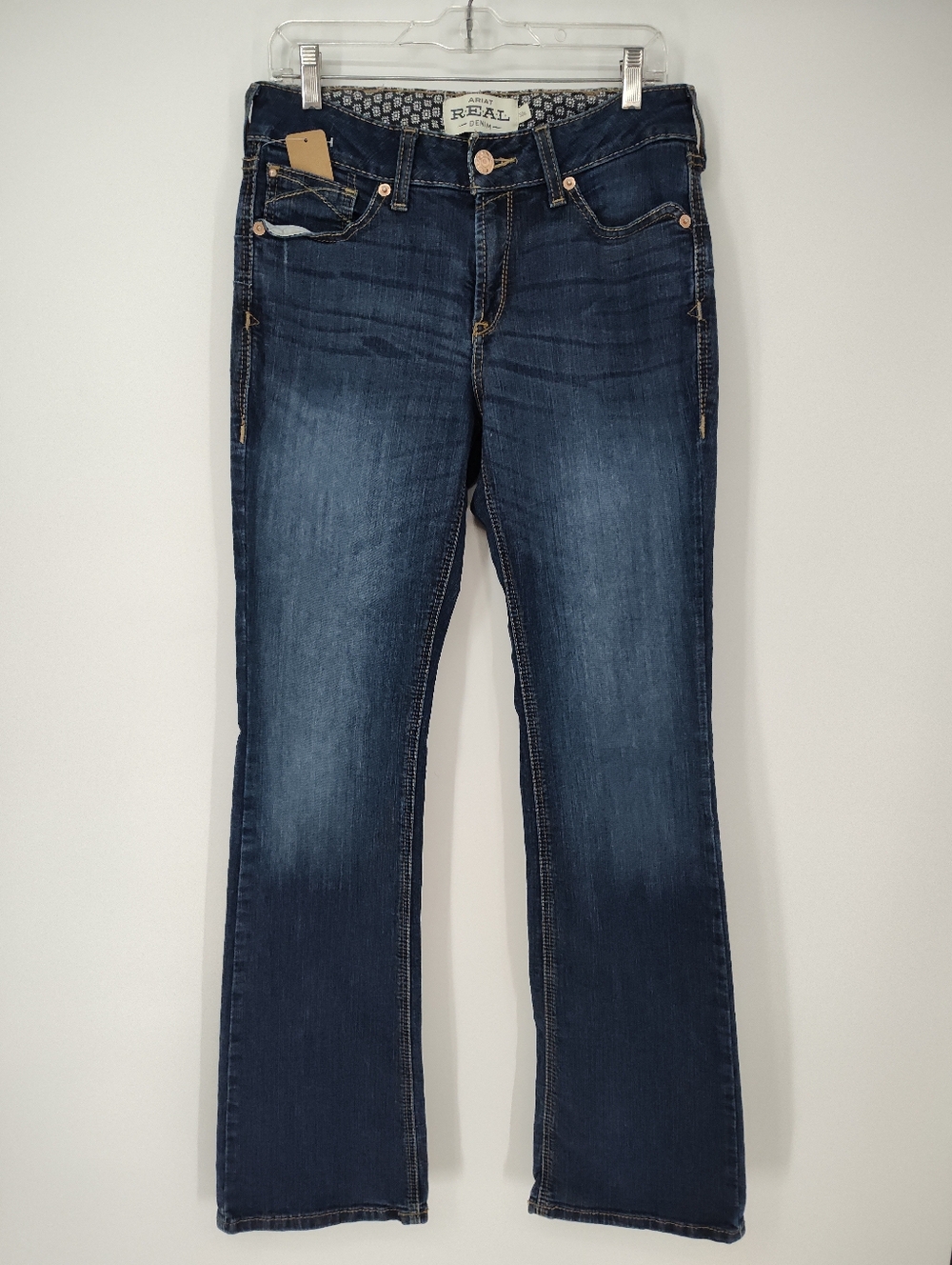 Ariat Perfect Rise Boot Women's Dark Blue Denim Jeans Size 30XL